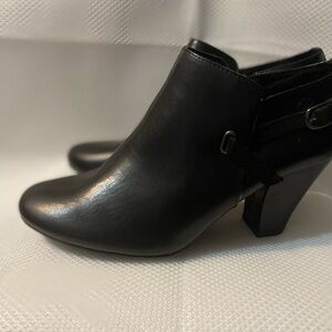Easy Street Sleek Black Ankle Booties